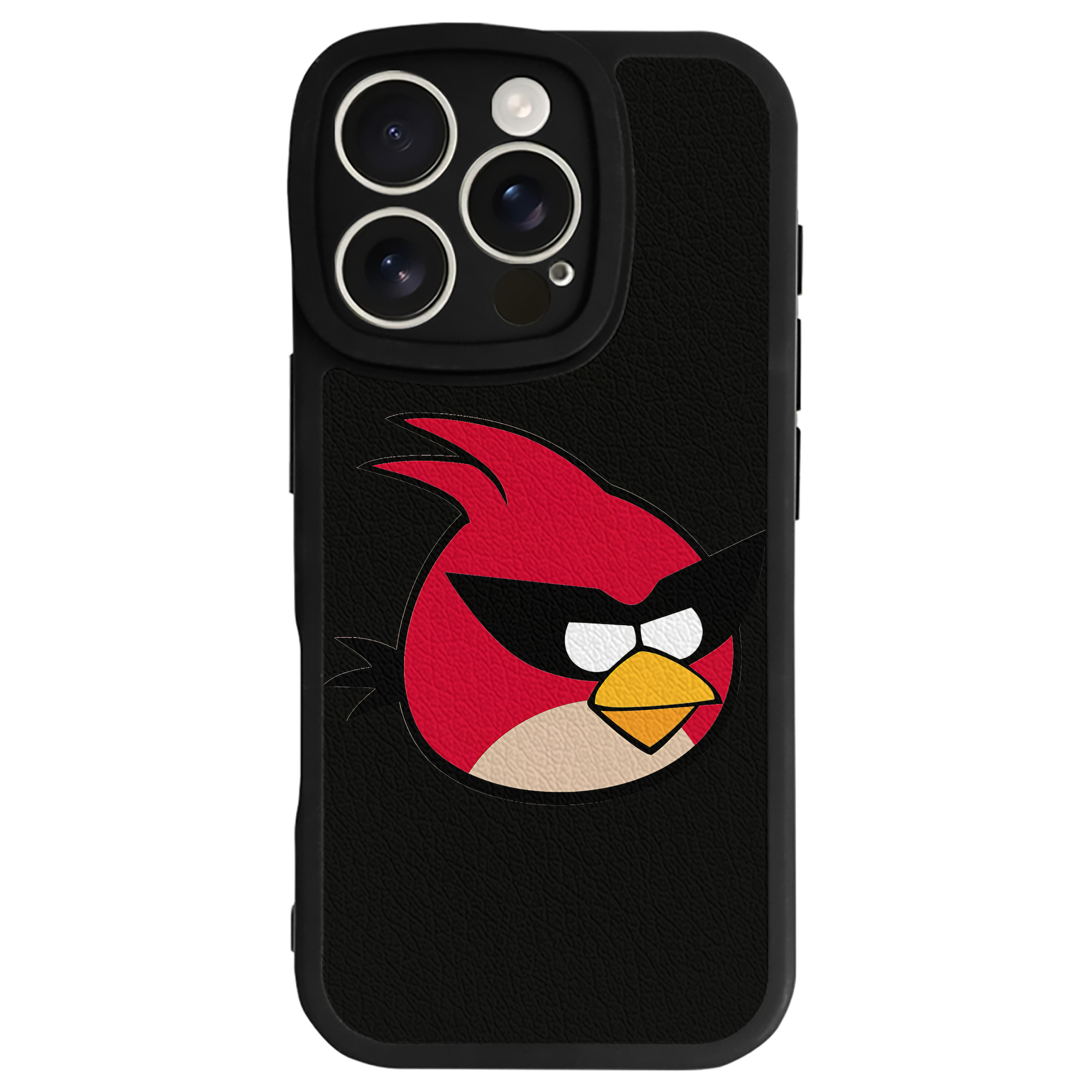 （画像用） Angry Birds アングリーバード 【iPhone 16シリーズ対応】シリコンスマホケース（レザー調） 材質：シリコン